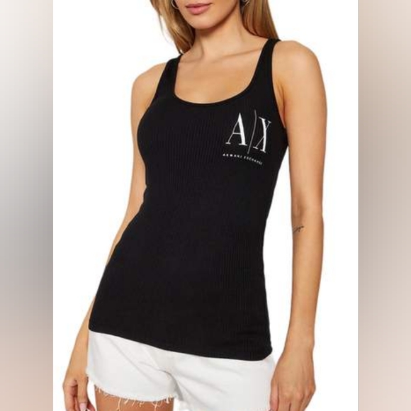 Armani Exchange ribbed Racer back tank BNWOT - Picture 1 of 6